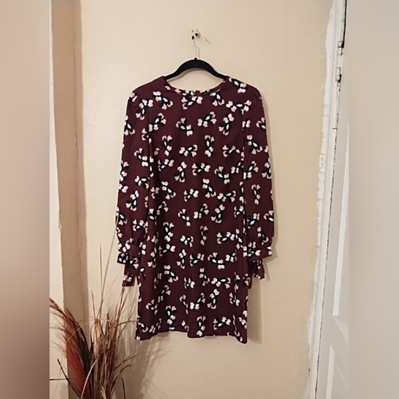 Banana Republic Red and White Bishop Sleeve Sweater Dress Size 2 XL - Picture 1 of 8